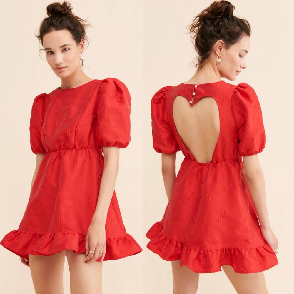 Sister Jane Poppy Jacquard Mini Dress